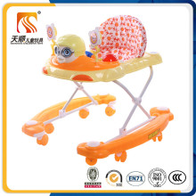 Plastic Swivel Wheels Baby Walker with Safety Belt